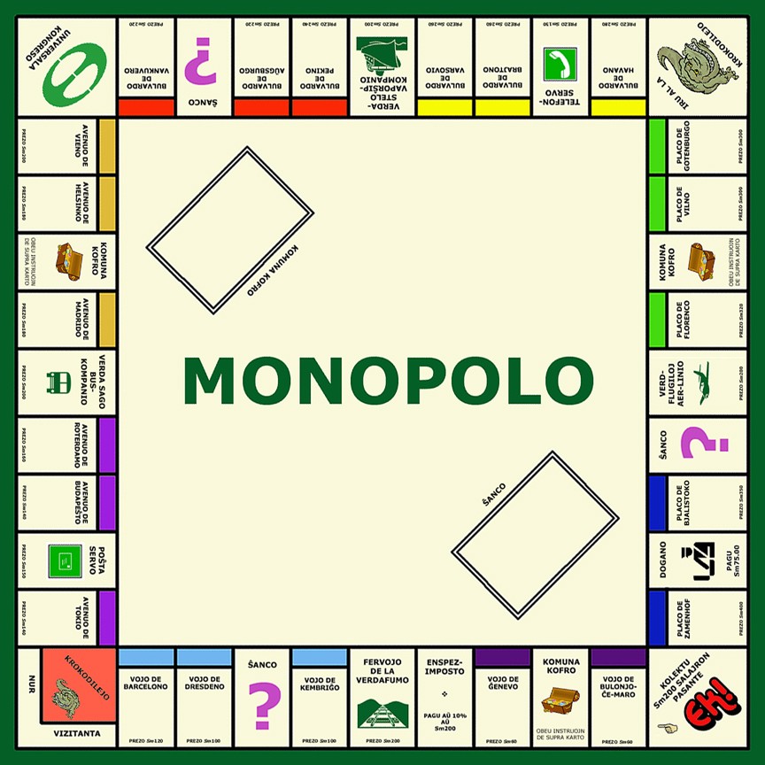 La versione esperanto del "Monopoli"